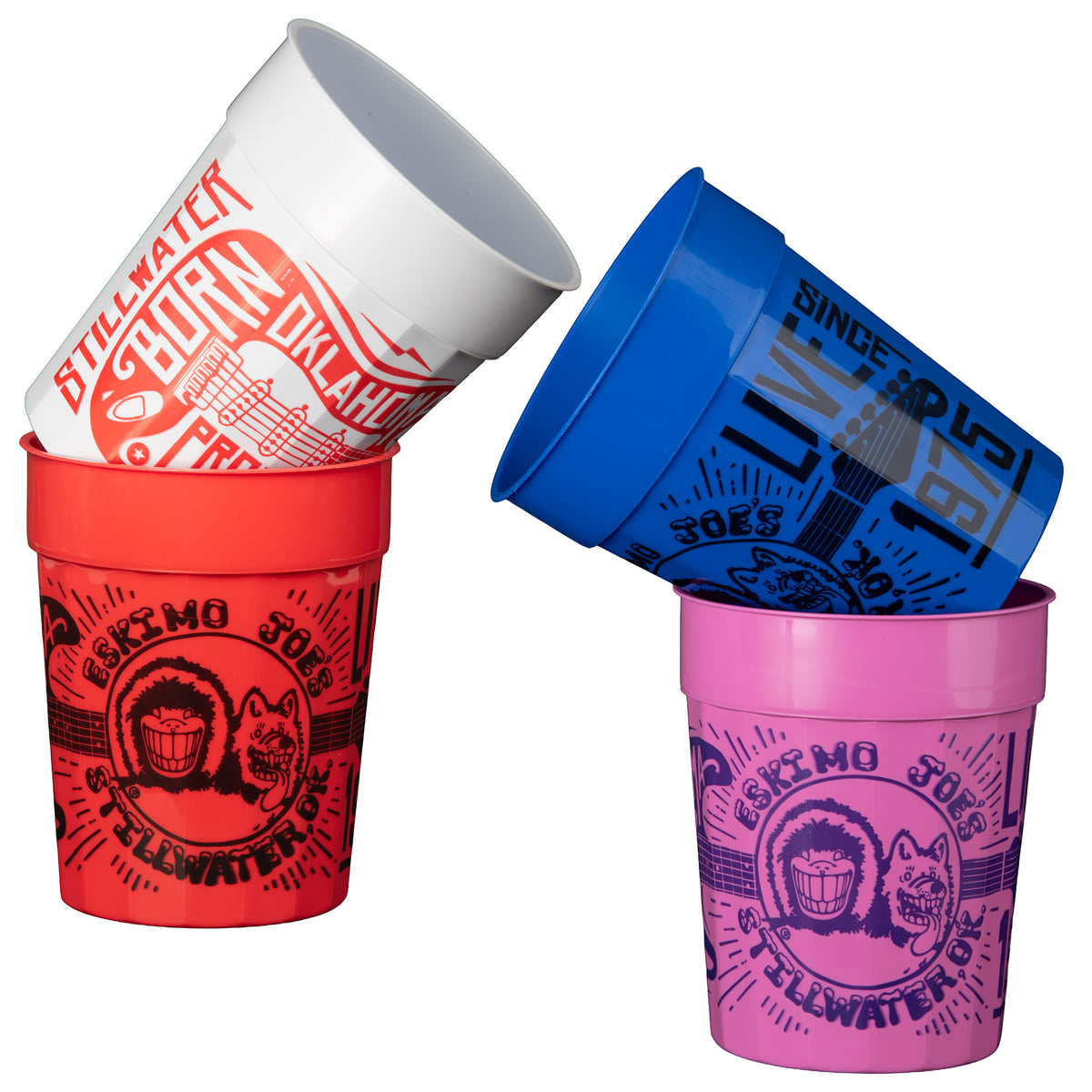 SET OF 4 ASSORTED CUPS - CUP4