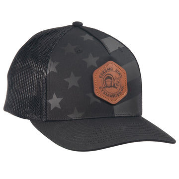 ETCHED LEATHER PATCH HAT - ELPH - 0