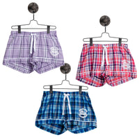 LADIES FLANNEL BOXER SHORTS - LFS