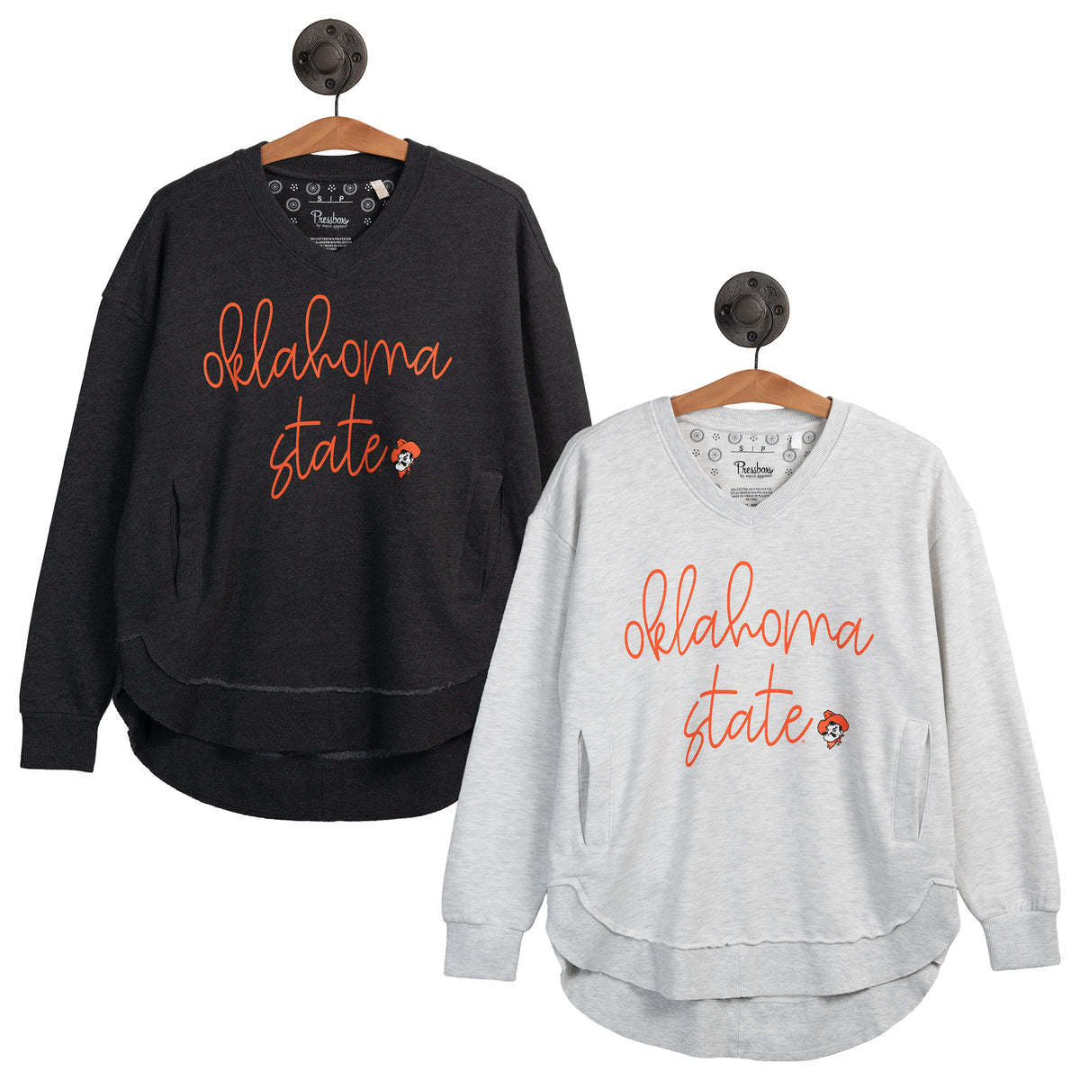OSU MELANGE V-NECK FLEECE - OSUMEH