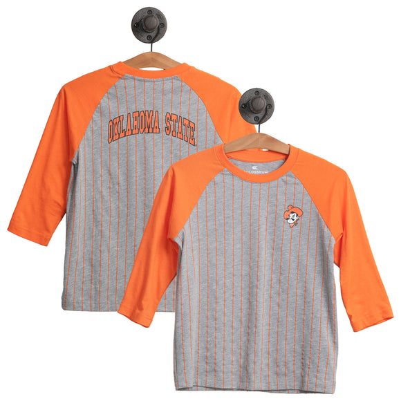 OSU YTH FIREHAWKS 3/4 RAGLAN T - OSUYFRT - Eskimo Joe's Clothes