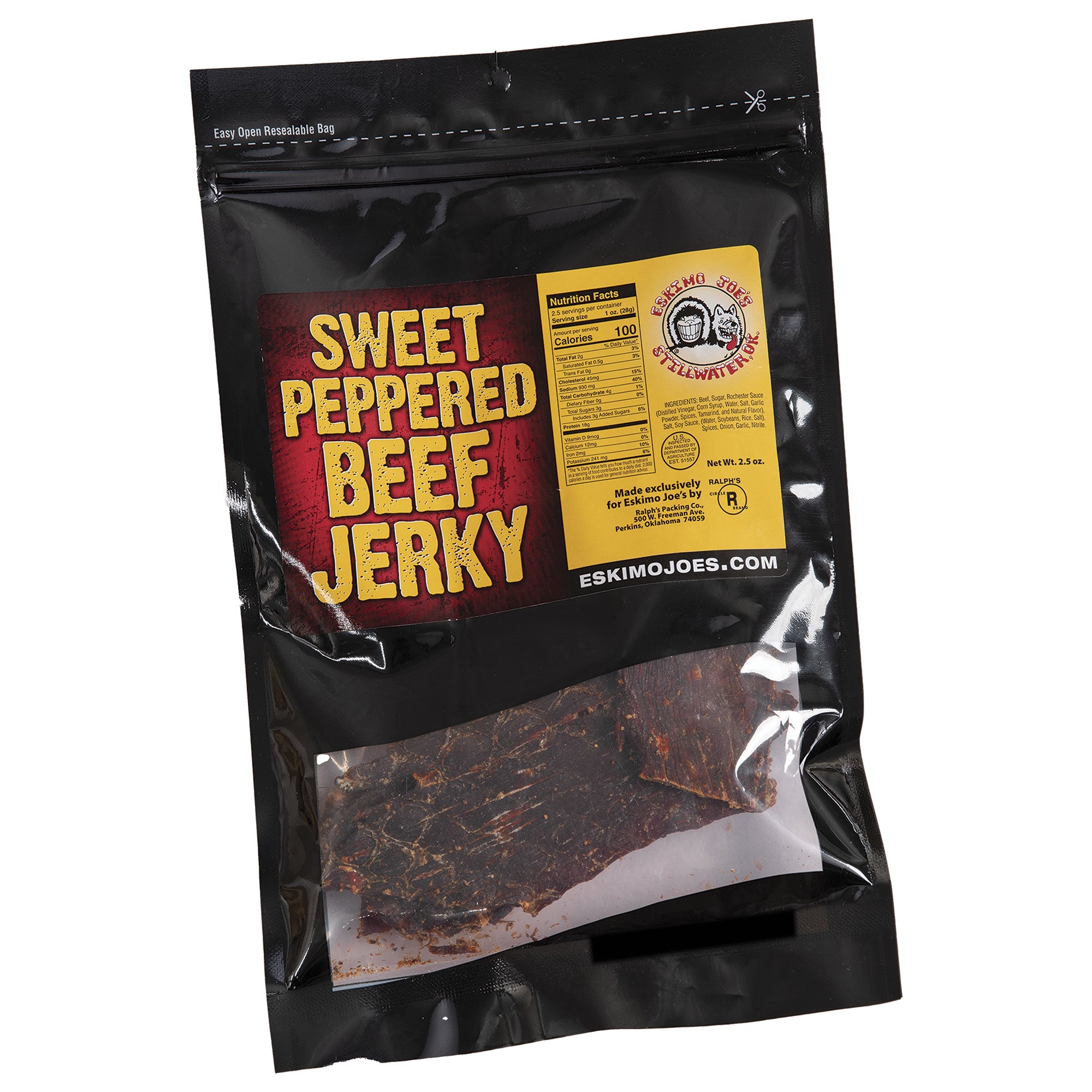 bag of beef jerky calories