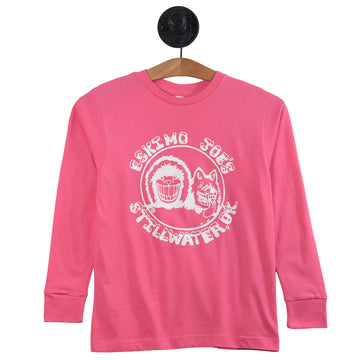 Buy hot-pink YTH L/S RINGSPUN TEE - YLT13