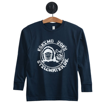 Buy navy YTH L/S RINGSPUN TEE - YLT13