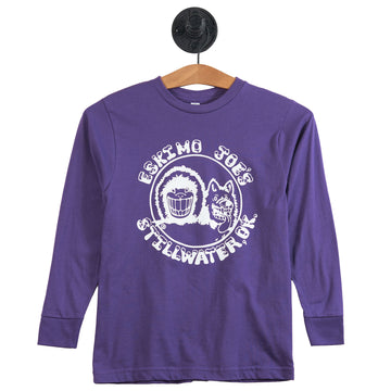 Buy purple YTH L/S RINGSPUN TEE - YLT13