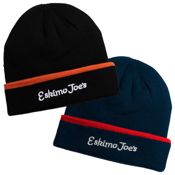 KNIT BEANIE WITH TRIM ON CUFF - KBWT - Eskimo Joe's Clothes